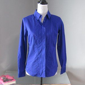 NWT Worthington Petite Verve Violet Pintuck Shirt